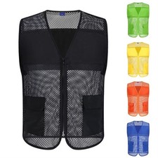 Weste Netz Atmungsaktiv Jacke Multi-Pocket Outdoor Schnell Trocken T-Shirts