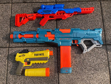 Nerf Elite 2.0 Turbine + Fortnite Diegel Gelb + Alpha Striker sniper ohne Pfeile