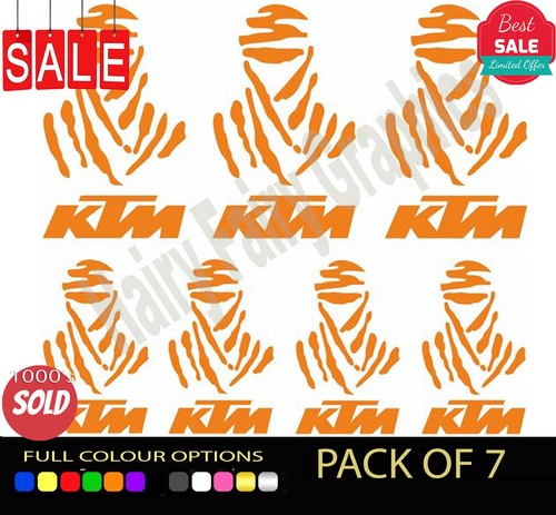 Ktm dakar vinyl aufkleber - 4x,