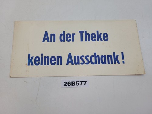 Gastronomieschild der theke - der,