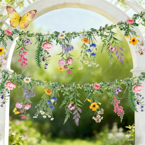 2er set wildblumen girlanden - wildblumen,
