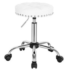 Rollhocker Arbeitshocker Drehhocker Kosmetikhocker Artzhocker Weiß sb132ws