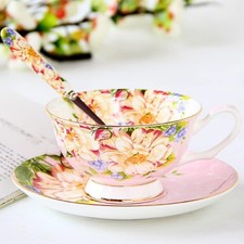 Tea Cup and Saucer Set for 1