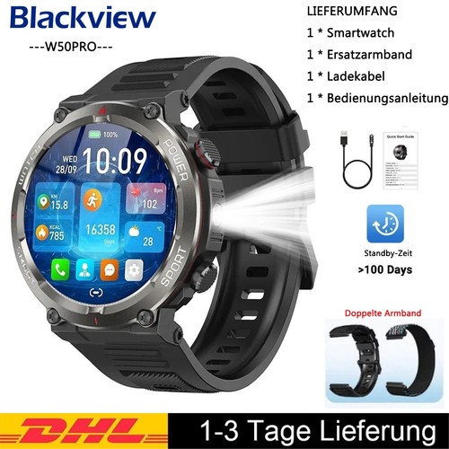 Smartwatch herren militär mit - smartwatch,