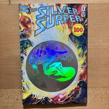 Silver Surfer #100, Hologram Wraparound Anniversary Cover {Z1} (SC, en., 1995)