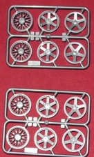 Vintage HPI Racing Micro RS4  Radsatz Nr.  73413 grau 1 Set