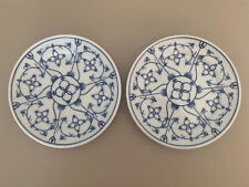 Tettau Atelier  * Indisch Blau*  Design Walter-   2 Kuchenteller Gebäck  Ø 17 cm