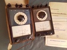 Erdungsmessgerät & Widerstandsmessbrücke (70er Jahre, DDR)