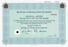 Bau Verein zu Hamburg AG 1997
