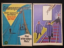 10 alte DB UVV DIN A2 Plakate