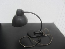Alte Tischlampe Schreibtischlampe LBL Glasfuß