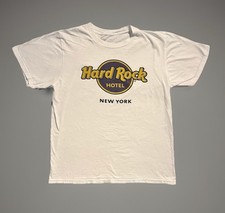 Hard Rock Cafe - T-Shirt - NEW YORK  M - Weiß Lila Purple Gelb  - Gr. M HRC
