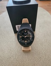 ICE Watch Armbanduhr, schwarz/beige, Silikonarmband, No. 018947