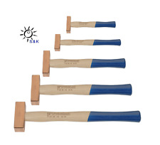 PROMAT Kupferhammer mit Stahlringkeil und Hickorystiel Hammer Kupfer