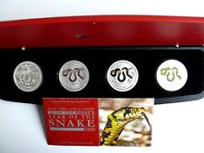 Australien 4 x 1 Dollar 2013, Year of the Snake, 4 x 1 Oz Silber