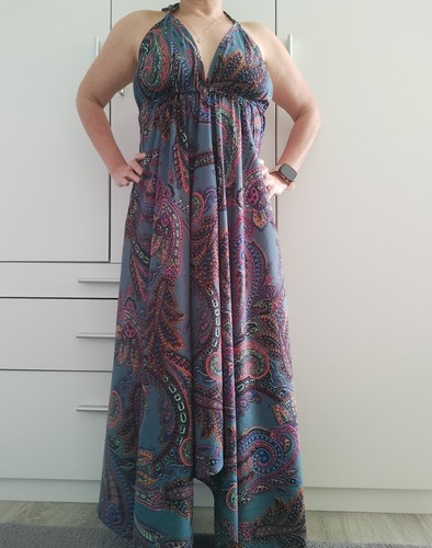 Maxikleid retro vintage aus - retro,