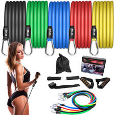 11 tlg Widerstandsbänder Gymnastikband Fitnessbänder Expander Set Yoga