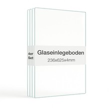 Glaseinlegeboden 4er-Set für