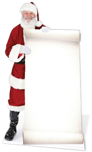 Weihnachtsmann pappaufsteller - weihnachtsmann,