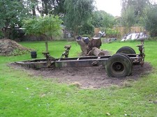 Hafentrailer Bootstrailer Trailer für Boot Schiff groß reparaturbedürftig