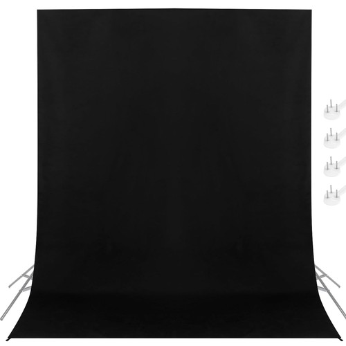 Fotohintergrund schwarz 5x2m - fotohintergrund, 1.5x2m