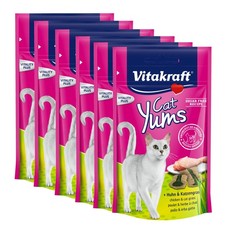 Vitakraft Katzensnack Cat Yums, Huhn & Katzengras 9 x 40g Leckerli Katze Snack 