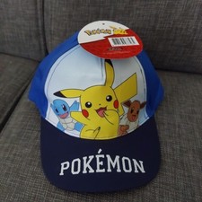 Snapback Kappe Basecap: Pokémon / Master - Pikachu Evoli Schiggy - Mit Etikett