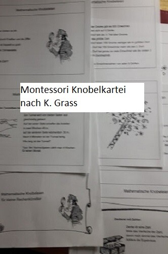 Montessori knobeleien kartei - knobeleien,