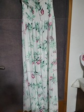 Maxikleid Damen Lang Weiß Mit