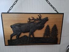 Metallguss Jagdbild Hirsch