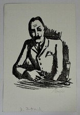 Aquatinta Radierung Portrait