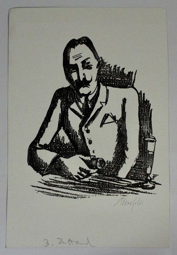 Aquatinta radierung portrait - radierung,