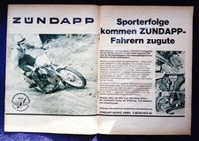 Zündapp originale Werbung aus 1968,  KS 50, GS usw