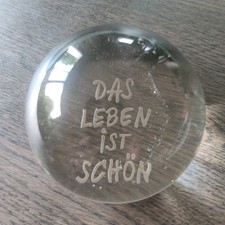 Paperweight glas das leben ist - paperweight,
