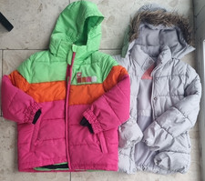 C&A 2 Mädchen 122 128 Winter Jacke Mantel Schnee Ski Jacke Kapuze Marken