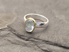 Ring mit Aquamarine 925
