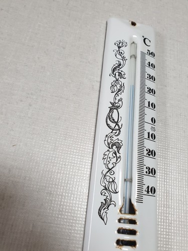 Altes emaille thermometer - emaille,