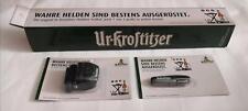 Ur-Krostitzer Bier Outdoorset, 3-teilig, mit Messer, Stuhl und Stirnlampe, Neu!