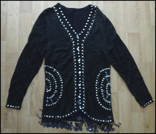 NEU~Strickjacke~Pailletten~Hot
