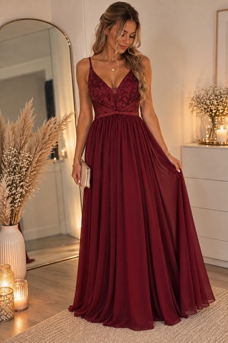 Brautjungfernkleid lang