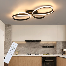 42W LED Deckenleuchte Dimmbar mit Fernbedienung 80cm für Schlafzimmer Küche NEW