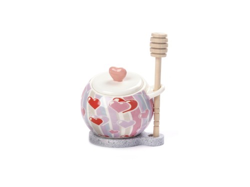 Vase honigbehälter mit - vase,