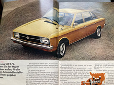 Original VW Prospekt K70 VW