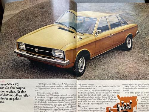 Original prospekt k70 vw - k70,