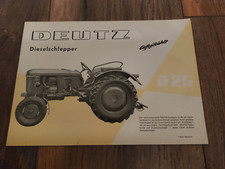 Original Prospekt Deutz Dieselschlepper D 25 luftgekühlt Traktor