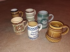 6 DDR Bierhumpen Humpen Bier Bierbecher Krug Tonkrug Tonhumpen