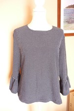 Opus Shirt blau weiß