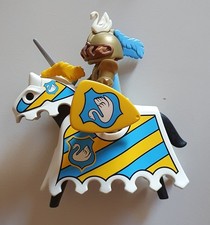 Playmobil 3024 Schwanenritter goldener Ritter mit Turnierpferd von 1974 Vintage 