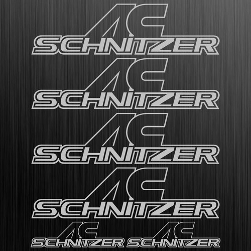 Schnitzer logo aufkleber - ac,