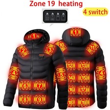 Elektrische Heizjacke mit USB - Beheizter Wintermantel für Herren & Damen